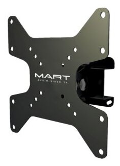 Кронштейны для техники MART Кронштейн настенный MART 305S 10-49" (наклон -15°/+15°, поворот -30/+30, до 25 кг, черный)