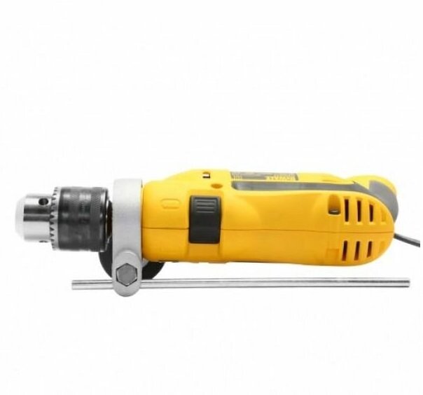 Ударная дрель DeWALT DWD024, 750 Вт, без аккумулятора желтый - фотография № 4