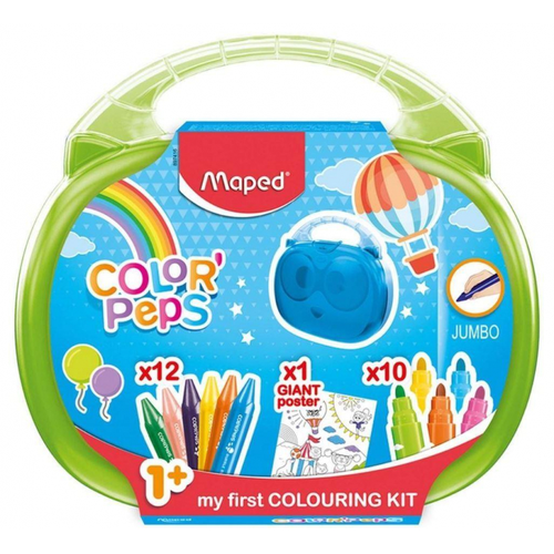 Набор для рисования Maped COLOR'PEPS JUMBO: раскр,12 мелк, 10 флом, 897416, 1268116