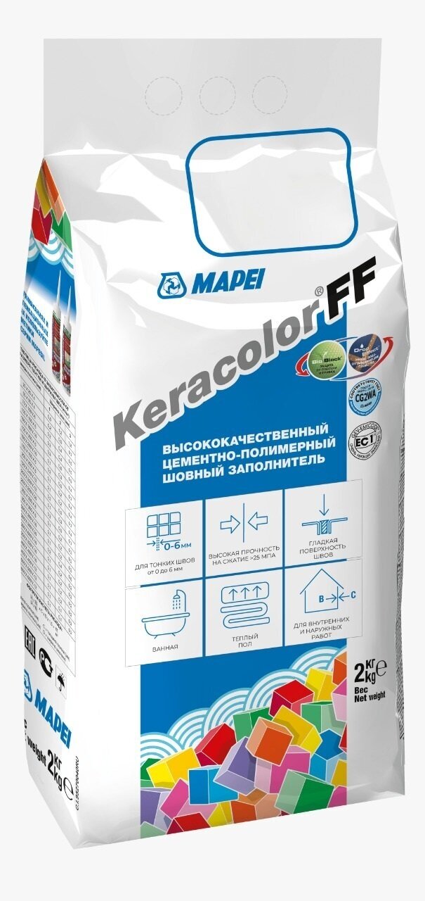 Цементная затирка KERACOLOR FF 160 Магнолия (2 кг)