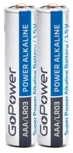 Батарейка GoPower LR03 AAA Shrink 2 Alkaline 1.5V (2/40/800) коробка (40 шт.) GoPower LR03 AAA Shrink 2 Alkaline 1.5V (00-00015600) - фото №6