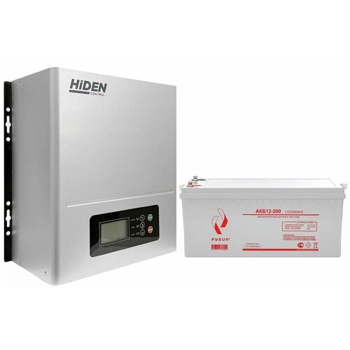 ИБП Hiden Control HPS20-0312N(настенный) и АКБ Рубин 12-200 комплект ибп eltena intelligent 500lt2 акб aqqu 12ml55