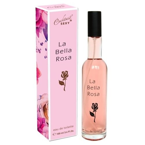 Женская туалетная вода Delta Parfum Cocktail Sexy La Bella Rosa, 100 мл женская туалетная вода cocktail sexy la bella rosa 100мл
