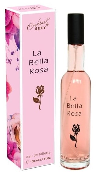 Женская туалетная вода Delta Parfum Cocktail Sexy La Bella Rosa, 100 мл