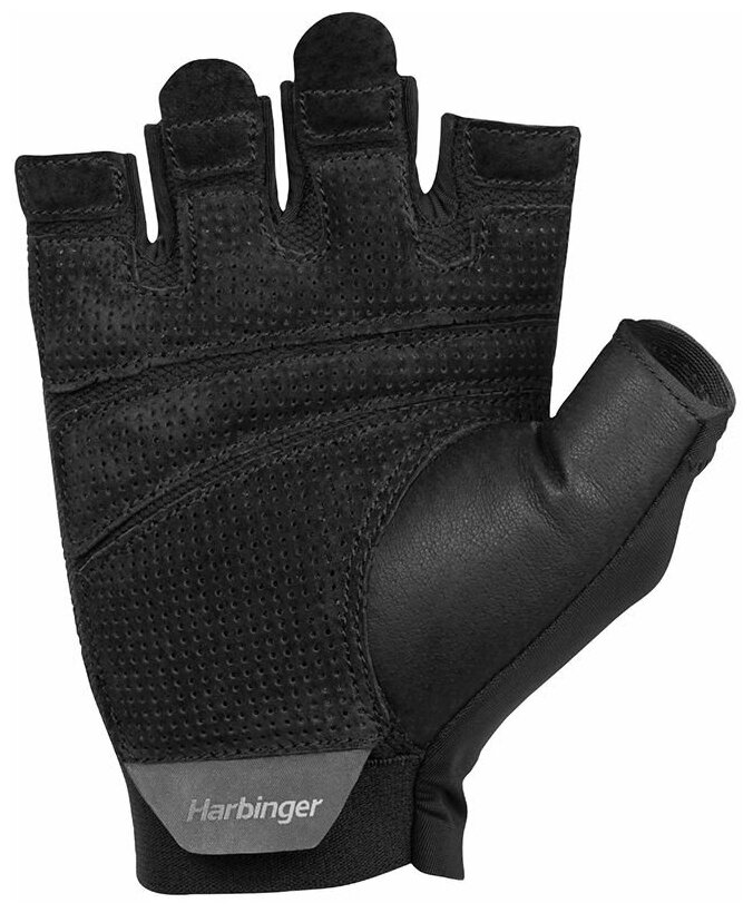 Фитнес перчатки Harbinger Flexfit 2.0, мужские, черные, M