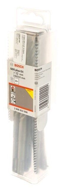 Набор буров по бетону SDS-plus 5X Bosch 12x150x210 10 