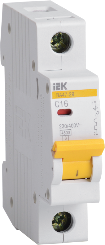 ВА47-29 C 1п 63А 4.5кА авт. выкл. ИЭК IEK MVA20-1-063-C