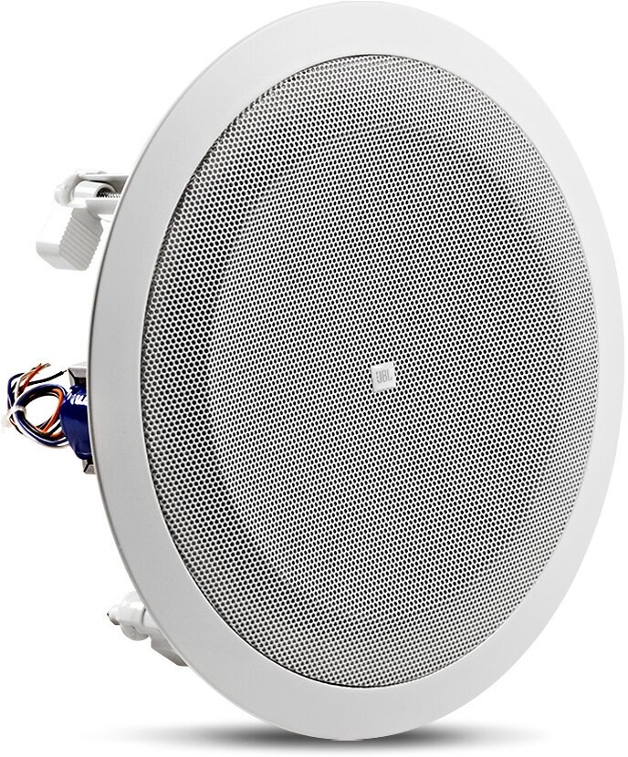 JBL 8128 открытый потолочный громкоговоритель, 8", 70В/100В (6Вт, 3Вт, 1,5Вт, 0,75Вт только на 70В), коническая направленность 90°, чувствительность 9