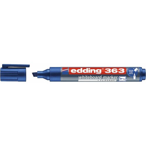 Маркер для доски Edding 363/003, 1-5мм, скош, синий (комплект 3 штуки)