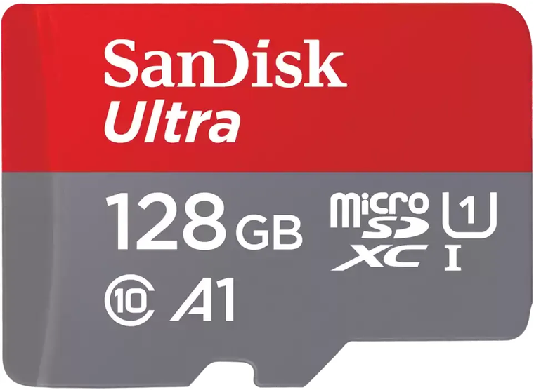 Карта памяти MicroSDXC 128GB SanDisk Ultra Class 10, UHS-I, R 140 МБ/с, без адапт - фото №1