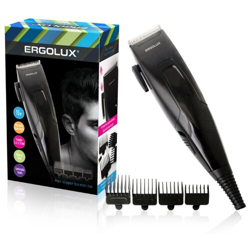 Машинка для стрижки Ergolux ELX-HC01-C48 черный черный 235000₽
