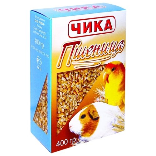 Чика корм Пшеница для птиц и грызунов, 400 г, 12 уп.