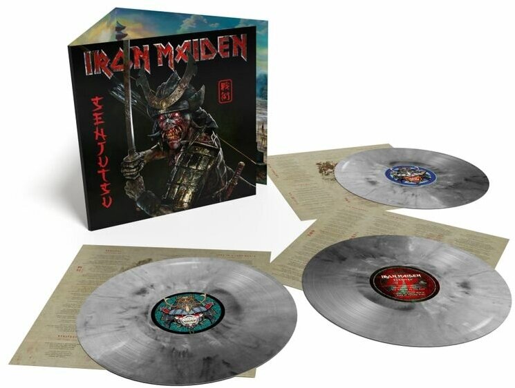 Iron Maiden - Senjutsu 3-LP Silver & Black Marble