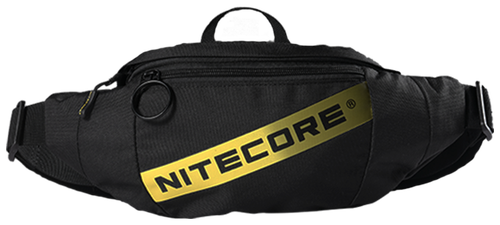 Сумка поясная Nitecore, фактура гладкая, черный