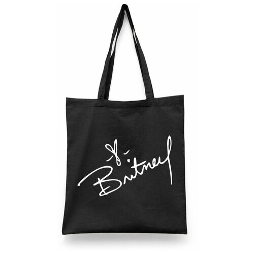 фото Сумка-шоппер унисекс каждому своё "бритни спирс/britney spears" белая