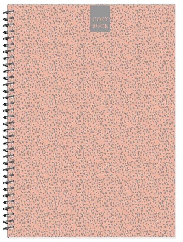Бизнес-тетрадь А4 Attache Fleur Коралл, 96 листов, разметка в точку, разноцветная (203x290мм)