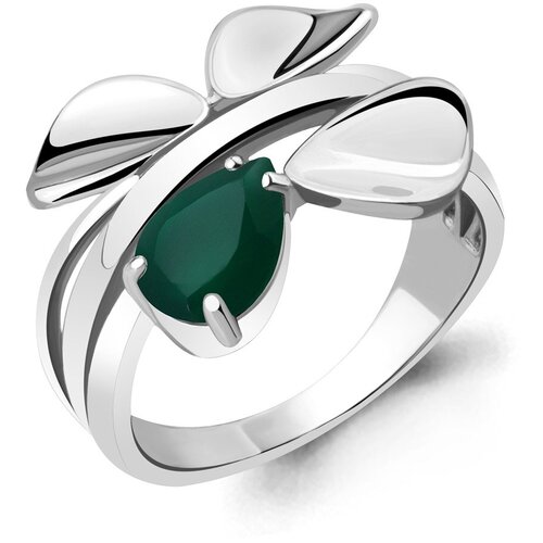 фото Кольцо diamant online, серебро, 925 проба, агат, размер 19