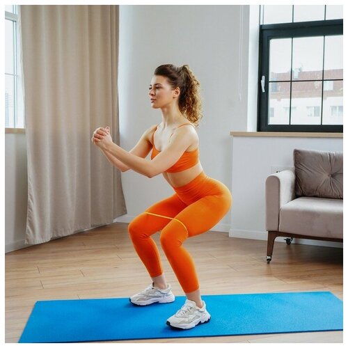 Фитнес-резинка 30 х 064 х 05 см нагрузка 20 кг цвет жёлтый 213₽