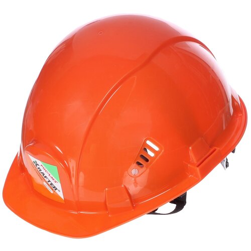 Защитная каска легкая и прочная каска из полипропилена с регулируемой вентиляцией, оранжевая
