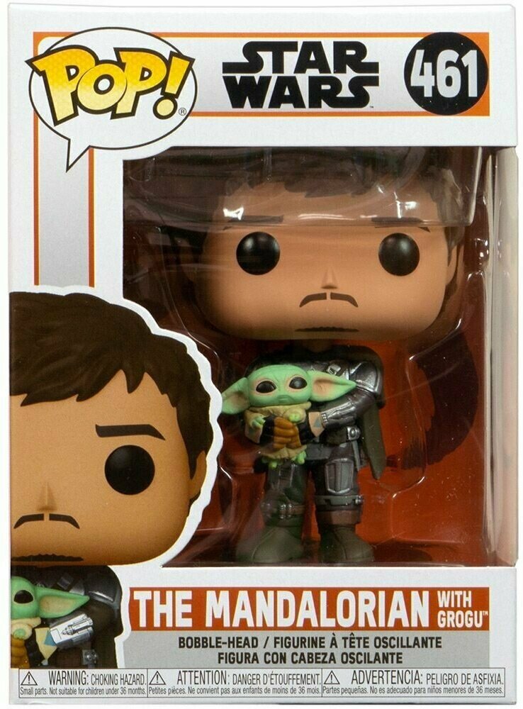 Фигурка Funko POP! Star Wars. The Mandalorian: The Mandalorian with Grogu