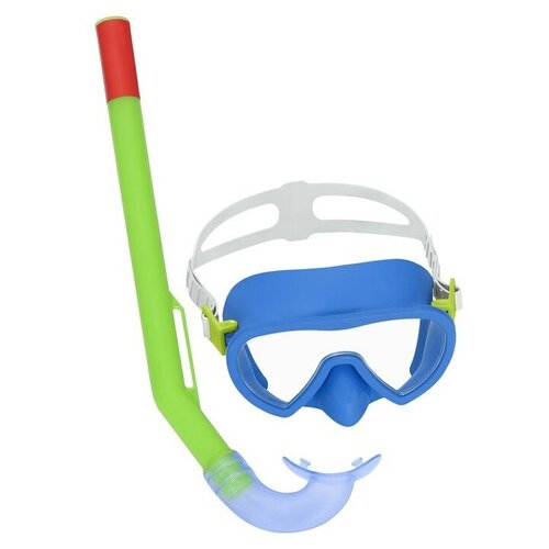 набор для плавания essential lil glider маска трубка от 3 лет цвета микс 24036 bestway Bestway Набор для плавания Essential Lil' Glider: маска, трубка, от 3 лет, обхват 48-52 см, цвет микс, 24036 Bestway