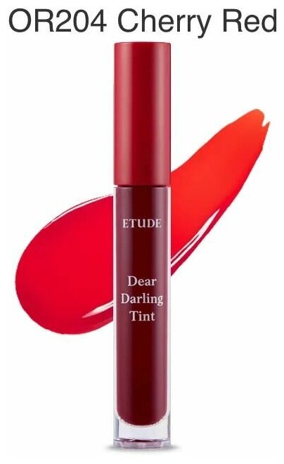 ETUDE HOUSE Тинт DEAR DARLING WATER GEL TINT #OR204 CHERRY RED 5g