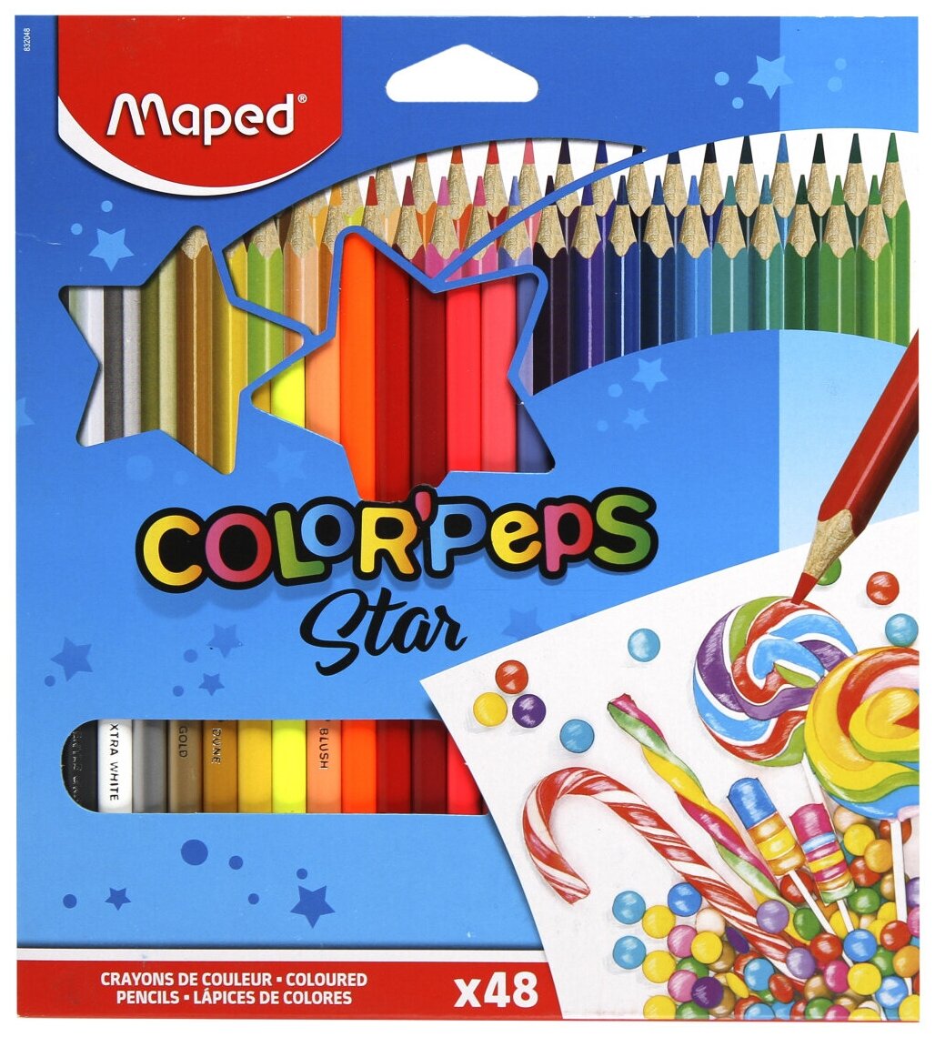 Карандаши цветные Maped Color peps Classic, 48 шт. (MP.832048) - фото №12