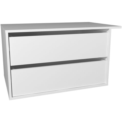Тумба с 2 ящиками Melania Аризона 2716 Белый глянец 476х871х530