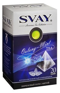 Чай улун Svay Oolong-mint в пирамидках, 20 пак.