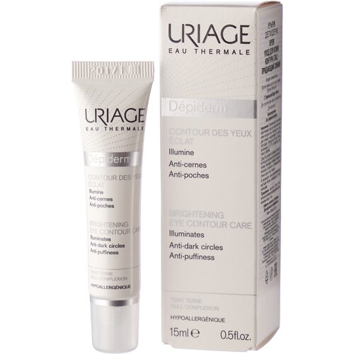 Uriage Крем-гель для кожи вокруг глаз Depiderm Brightening Eye Contour Care, 15 мл uriage depiderm уход для кожи контура глаз придающий сияние 15 мл