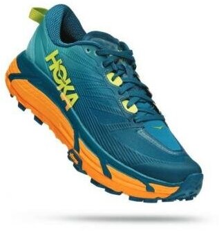 Кроссовки HOKA Mafate Speed 3, полнота D, размер US9D/UK8.5/EU42 2/3/JPN27, оранжевый, бирюзовый