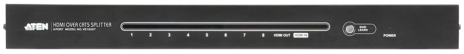 Переключатель, электрон., KVM+Audio+USB 2.0, 1 user USB+HDMI => 4 cpu USB+HDMI, соШнур. USB 4х1.8м., 480i/480p/720p/1080i/1080p/1920x1200 DVI, настол., исп.стандартШнуры, без OSD, некаскад ATEN VS1808 - фото №2