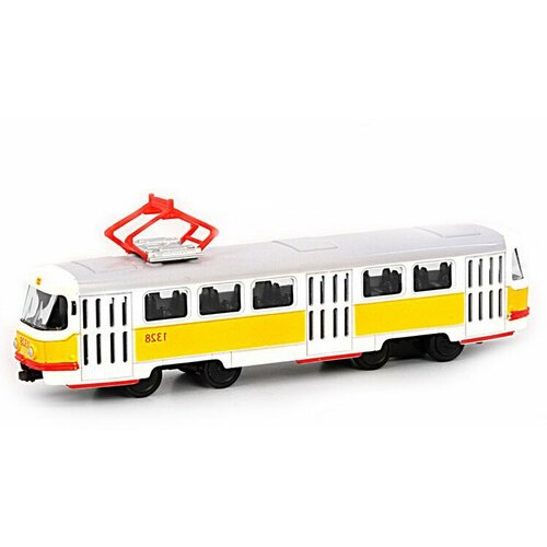 Модель металлическая трамвай инерционный Play Smart (6551) модель машины автопарк 1 54 трамвай 6551