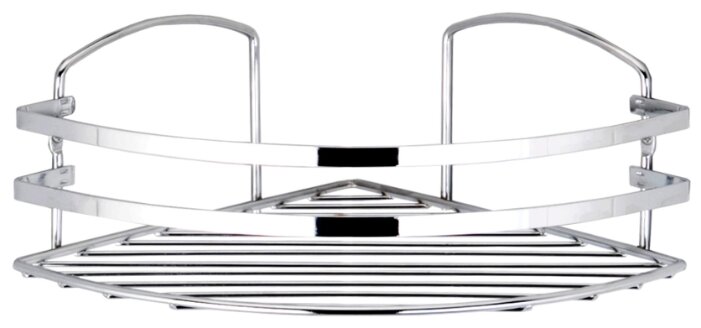 Полка для ванной комнаты угловая LM007SSS 1 ярус 24*24*17 нерж. сталь глянцевый