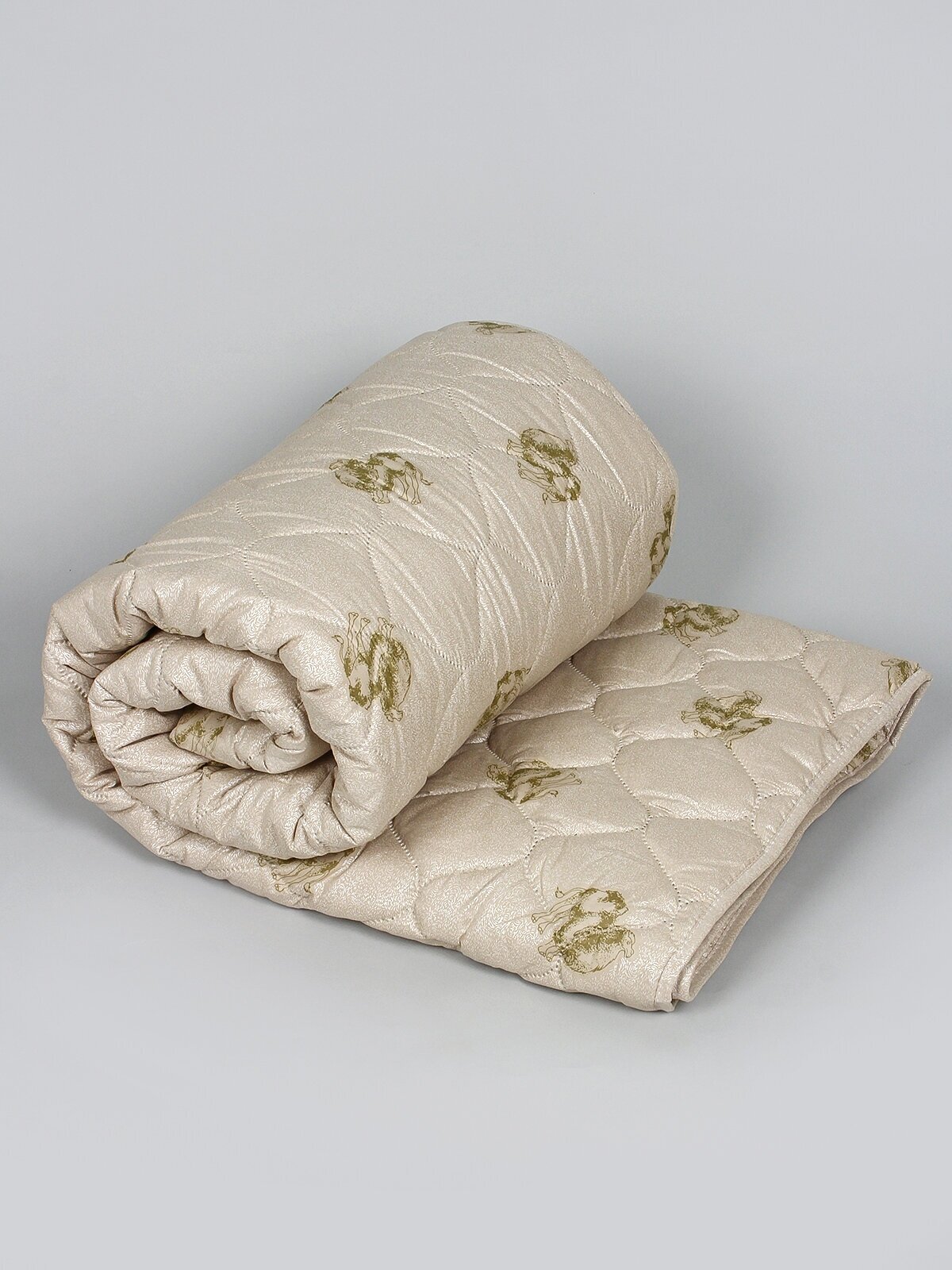 Одеяло "Верблюжья шерсть" полновесное, 1,5 спальное, в поплексе, плотность 300 г/м2 - фотография № 4