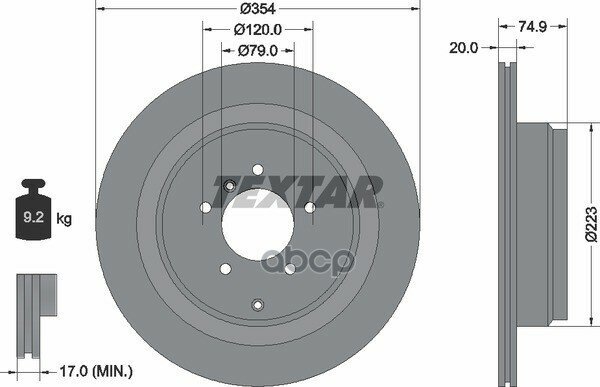 Диск Тормозной Land Rover: Discovery Iii 4.4 4X4 04-09, Range Rover Iii 3.6 Td 8 4X4/4.2 4X4/4.4 4X4/4.4 Td V8 4X4 02-12 Text.