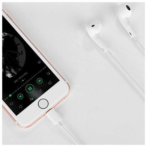 Наушники с микрофоном проводные вкладыши Lightning для iPhone iPad для устройств apple 100500₽