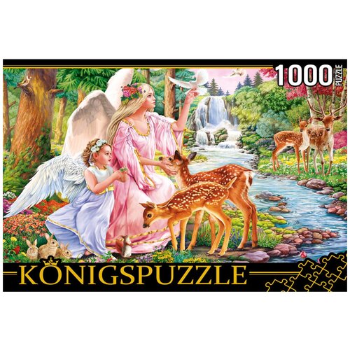 пазл konigspuzzle йоркширский терьер кбк1000 6468 1000 дет Пазл Konigspuzzle Ангелы с оленятами, ФK1000-6633, 1000 дет., разноцветный