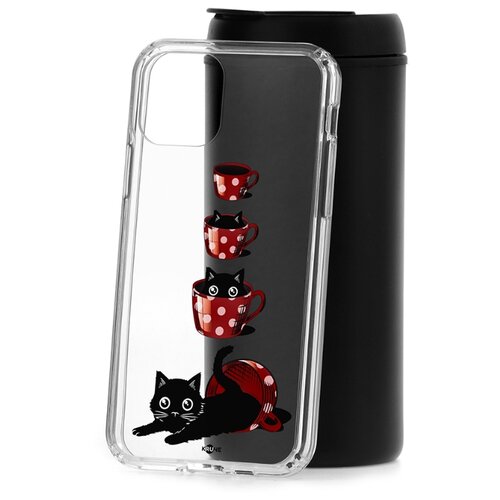фото Чехол на ip 11 pro kruche print котенок в чашке