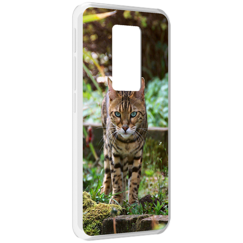 Чехол MyPads порода кошка бенгальская для Motorola Defy 2021 задняя-панель-накладка-бампер