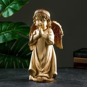 Хорошие сувениры Фигура "Ангел в молитве", слоновая кость, 21х19х41см