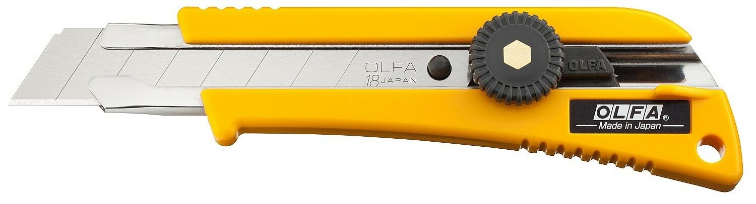 Канцелярский нож OLFA OL-L-2 нерж. сталь пластик