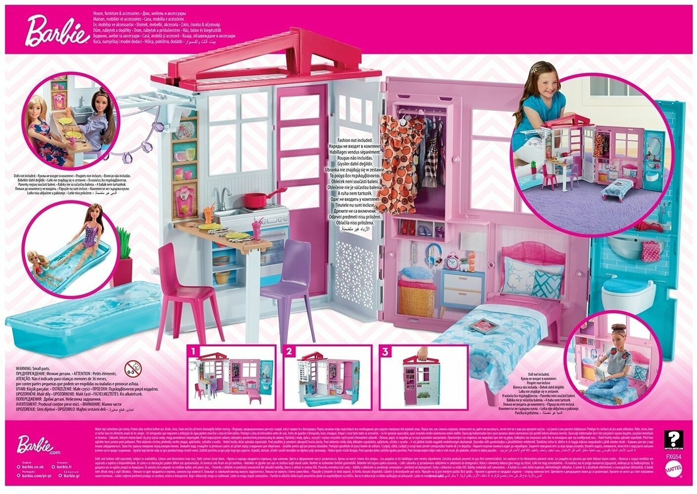 Портативный домик Barbie с куклой (FXG55) - фото №10