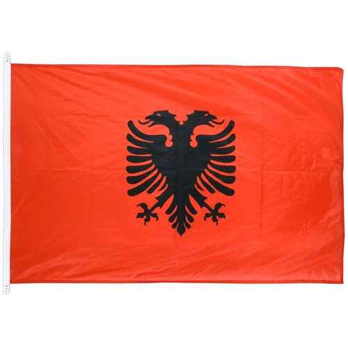 Флаг Албании с карабинами 90х135 см