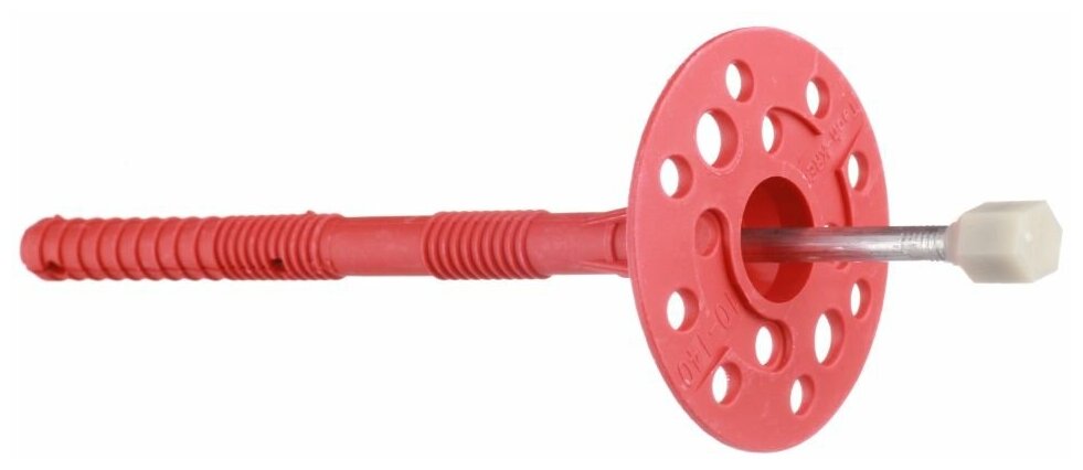 Дюбель для теплоизоляции 10х140 мм металлический гвоздь с термоголовкой (250 шт.)