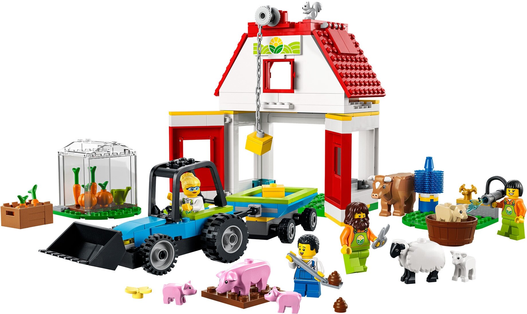 Конструктор Lego City Конструктор Lego City Ферма с животными 230 деталей 60346 - фотография № 13