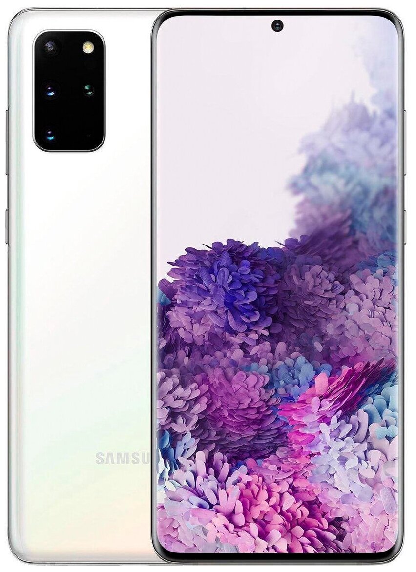 Смартфон Samsung Galaxy S20+ 12/256 ГБ, Dual nano SIM, белый