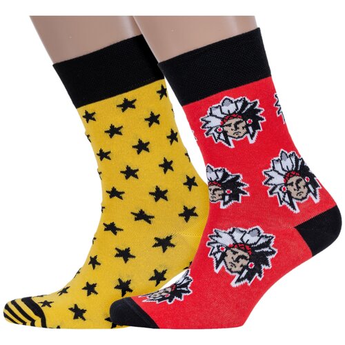 фото Комплект из 2 пар мужских носков diwari микс 1, размер 27