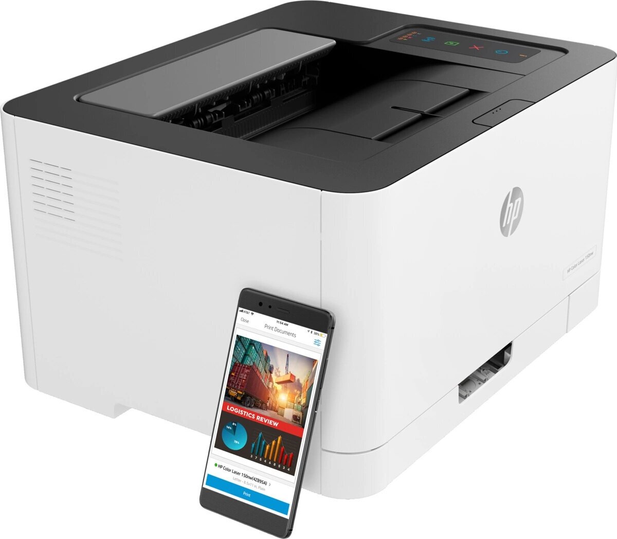 Принтер лазерный HP Color LaserJet Laser 150a лазерный, цвет: белый [4zb94a] - фото №3