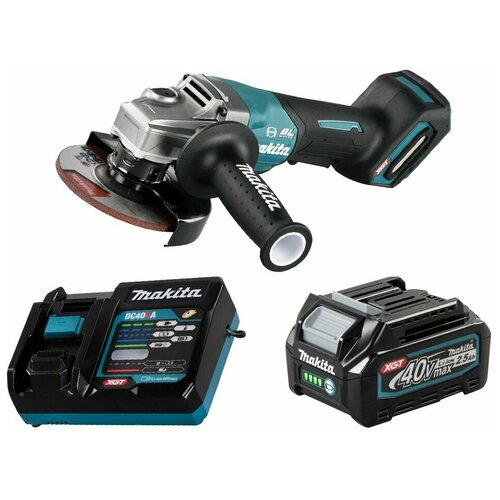 Шлифмашина угловая аккумуляторная 40В XGT 125мм Li-Ion 1x25Ач Makita GA013GD101 4823000₽